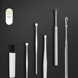 Stainless Steel Ear Pick Earwax Removal & Cleaning 6-Piece Set M10913 4ea