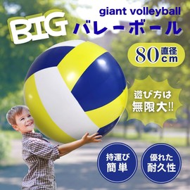 SALUDABLE Beach Ball, Giant Volleyball, Large Ball, Jumbo, Marine Sports, Water Play, 31.5 inches (80 cm)