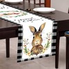 Easter Table Runner Rabbit Tablecloth Table Cover Decor for Home