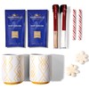 Ghirardelli Hot Cocoa for Two Gift Set, Includes 2 Mugs,