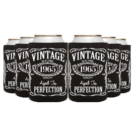 Vintage 1965 Birthday Can Coolers Party Favor 60th Birthday 12 Pc