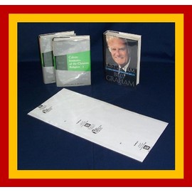25 - 9 1/2" x 20" Brodart Fold-On Book Jacket Covers -- Center-Loading, Adjustable, Clear Mylar