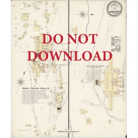 1889 Very Detailed COPY City Map Granite Montana Perfect for researchers