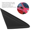 Rearview Triangle Molding Cover Black Front Mirror Side Corner Triangle