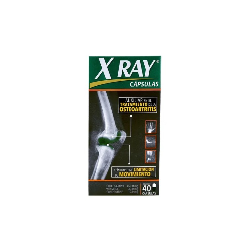 X Ray 40 Cápsulas. 450/30/10 Mg Reduce Dolor E Inflamación