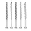 304 Stainless Steel Half Thread Bolt Wood Hex Lag Screws