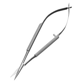 Alnicov Cuticle Scissors, Fine Curved Professional Precision Grooming Kit with Pointed Tip for Eyebrows, Eyelashes, Nails and Dry Skin