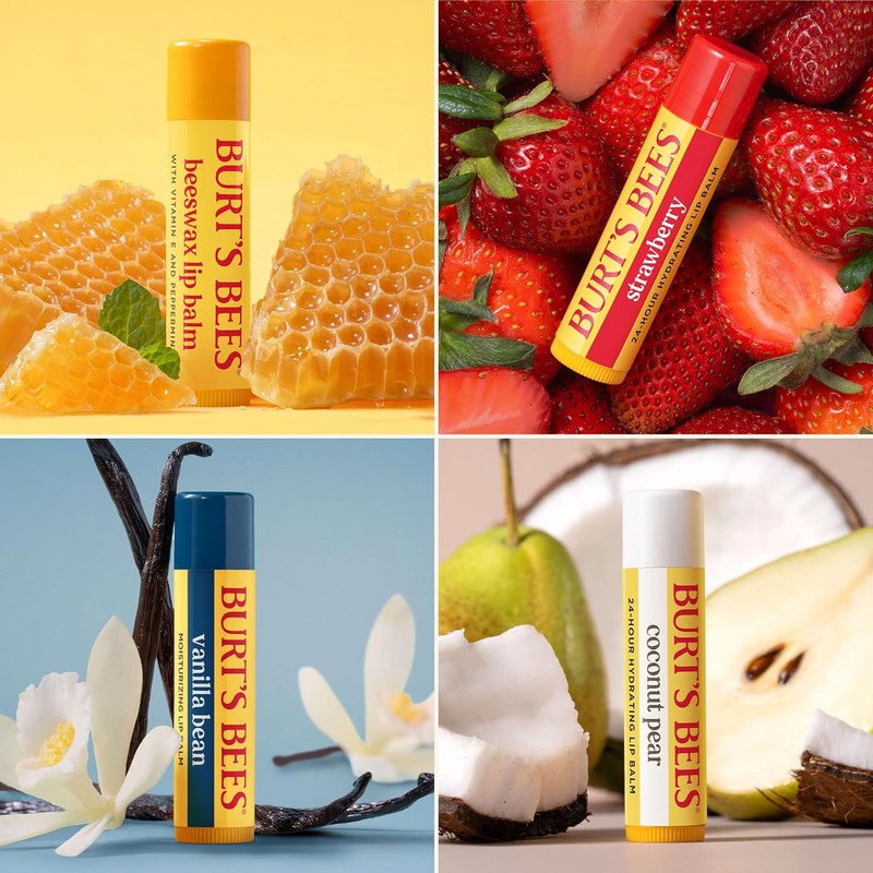 Burt's Bees Lilypad Green Lipstick – Rosa Pink Tint, Hidratación
