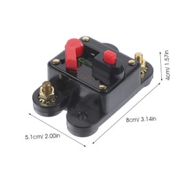 ULTECHNOVO 120 Amp Manual Reset Circuit Breaker for Car Auto Marine Boat and Bike Audio Systems Inline Fuse Protection for Inverter and Stereo