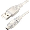 USB 2.0 Male to IEEE 1394 Mini 4Pin Male iLink