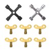 VooGenzek 8 Piece Tool Key Set, Universal Key for Plumbers,