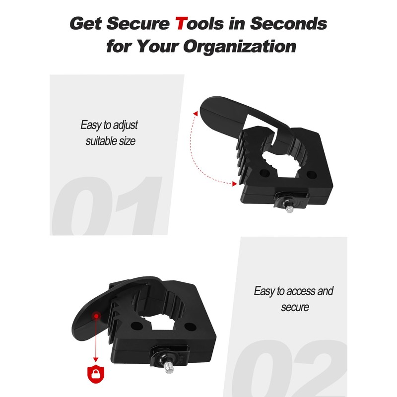 NILKATSS 2-Piece MOLLE Panel Tool Mounts Fit 1-2 inch Tactical