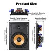 Herdio 8 Inch 2-Way in-Wall Speaker for Left/Right Main Channel