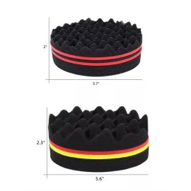 Banisyu Hair Sponge Set Magic Hair Twist Curl Sponge Glove Afro Hair Sponge Barber Brush