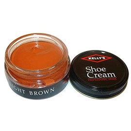 Kelly's Light Brown Shoe Polish 1.5 oz - Professional Leather Shoe Cream