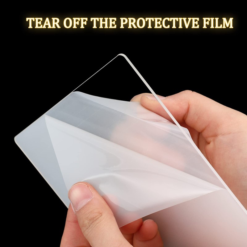 36 Pcs 2 mm Acrylic Sheet Clear Cast for LED