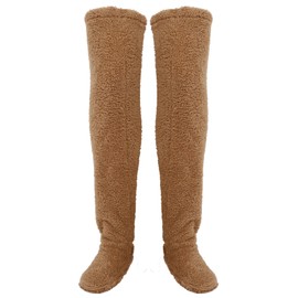 Thicken Long Socks Polyester Women Winter Warm Soft Stockings Warmer Home Clothing