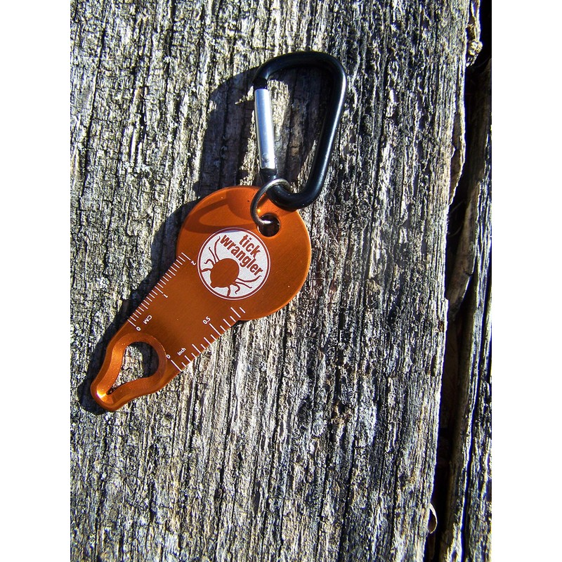 ust Tick Wrangler with Lightweight Design, Ruler and Carabiner for