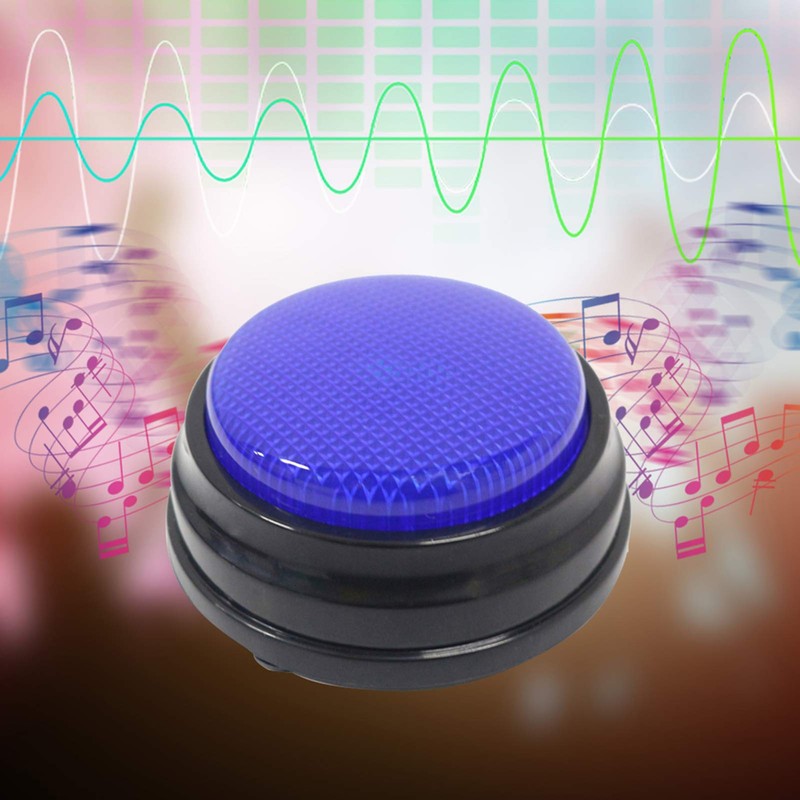Recordable Talking Button with Led Function Learning Buzzers, Recordable Sound