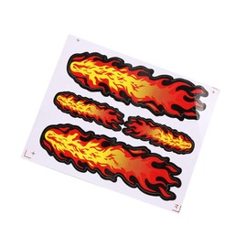 INFINAUTO Fire Flame Pattern Stick-on Decorative Ornament Sticker Decal for Auto Car Replacement Car Parts Stylish Design