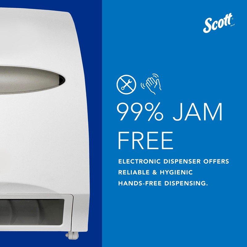 Scott Essential Hard Roll Paper Towel Electronic Dispenser (48858), Fast