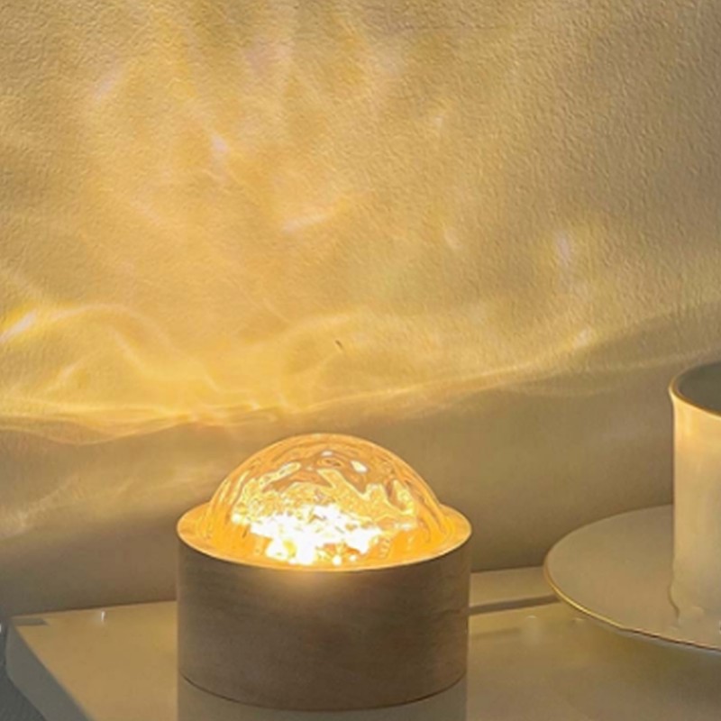 Water Ripple Lamp USB LED Wall Ceiling Projection Decor Table