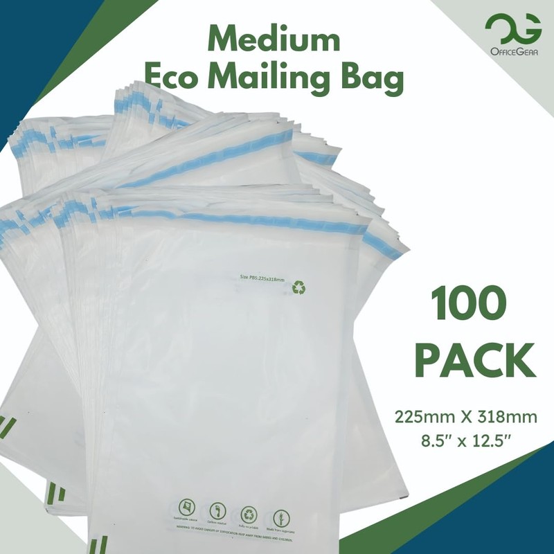 OfficeGear Eco Mailing Bag Medium [100 Pack - 225x318mm /