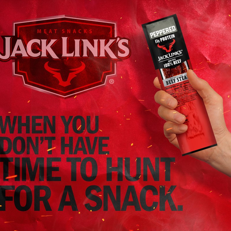 Jack Link's Beef Steak, Peppered - Protein Snacks, Meat Snack