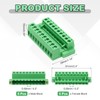 sourcing map 5Set PCB Terminal Block, 300V 10A Male&Female 10