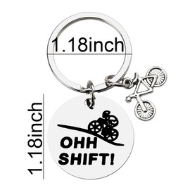 Funny Bike Keychain Accessories for Men Women Christmas Cycling Gifts for Bike Riders and Enthusiasts Humorous Gag Gifts for Bikers Cool Gifts for Bicycle Riders Mountain Biking Gifts for Girls Boys