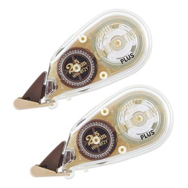 PLUS WH-812Y 51-641 Correction Tape, Whitepatch Cream Tape, 0.1 inch (2.5 mm), 2 x 1.2 inches (2.5 mm)
