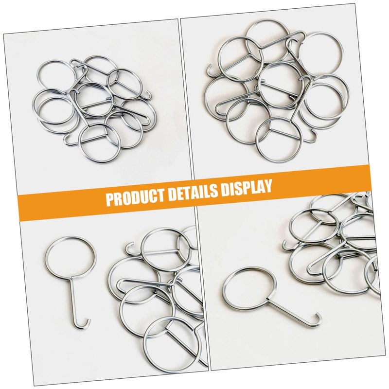 LIFKOME 10pcs Stainless Steel Drain Key Lifting Hooks Ergonomic Shower