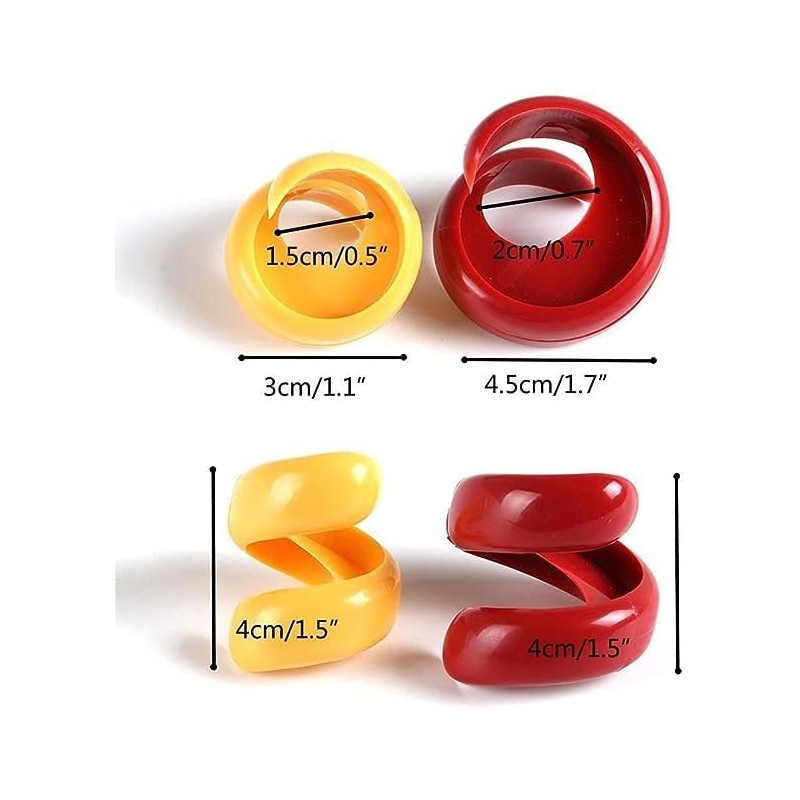 Red and Yellow Manual Fancy Sausage Cutter Barbecue Hot Dogs