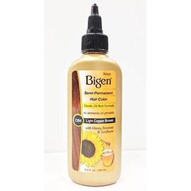Bigen Color de pelo semipermanente #Cb4 Cobre Claro café 3 onzas (88 ml) (3 unidades)