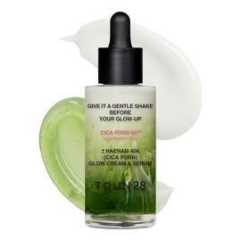 TOUN28 Glow Cream & Serum, CICA PDRN Serum, Makeup-Prep Serum for Korean Glass Skin, Long-Lasting Makeup, Deep Hydration & Calming, 1.69 fl.oz / 50ml