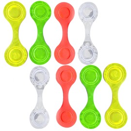 Pack of 8 reflectors clothing, reflectors pram, pram reflectors, reflective magnetic clip, PVC + magnetic material, can be used for prams, school bags, bookmarks
