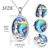 SHAOAN 925 Sterling Silver Lighthouse Mountain Pendant Necklace for Women