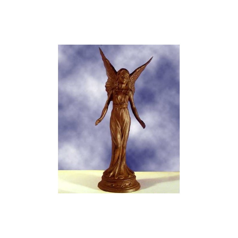Upper Deck Majestic Angel Statue Cast Iron Rust Finish