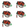 Samcos LED Digital Voltmeter, 2 Wires, 0.28 Inch, 2.5 V