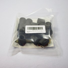 ajile Foot Cap Tube Cap Reinforced Vulcanised Rubber Black for Table Chair Feet Furniture Feet with 14 mm Diameter - 16 Pieces - EVS114x16-FBA