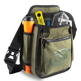 CKG Metal Detecting Finds Bag Waist Digger Tools Bag for Pinpointer, Green