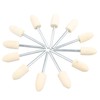 Futheda 12 8 mm Konischer Filz Polieren Pad, Filz Polier-Set