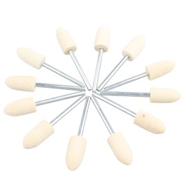 Futheda 12 8 mm Konischer Filz Polieren Pad, Filz Polier-Set Polieren Werkzeug für Schmuck, Glas, Stein, Keramik, Nail Art