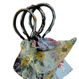 Lmlliang3PC Retro Long Ribbon Headband,of Boho Headbands,Hair Headbands,for Women's Girls Fashion Hair Accessories Hairpins,Sports,Yoga Gym Workout Headband(Black,Yellow,Light Green)