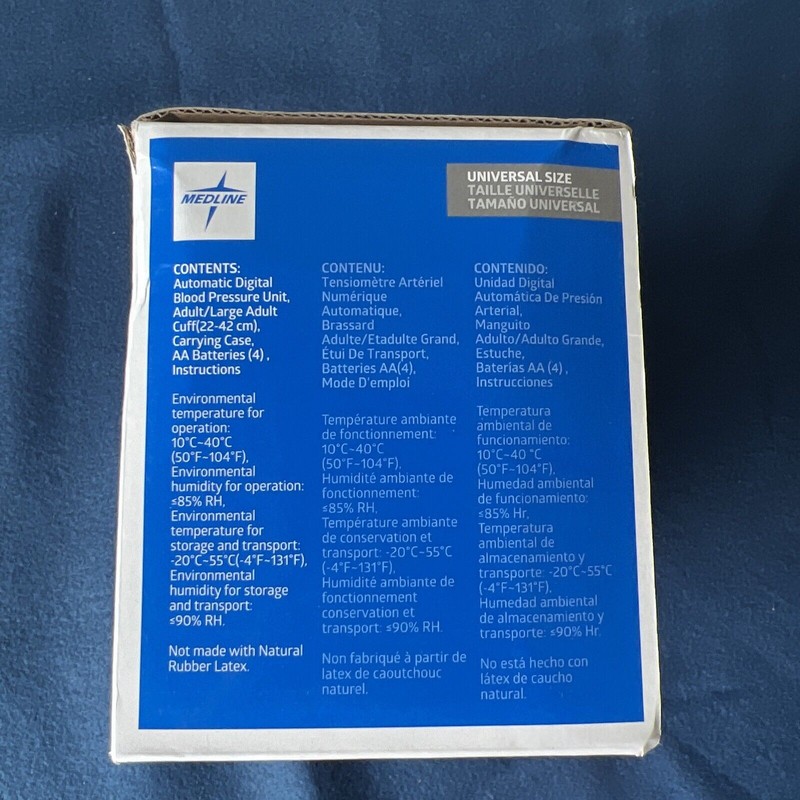 MEDLINE MDS3001U Automatic Digital Blood Pressure Unit Universal NEW Arm