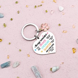 Iweca Inspirational Gifts for Women Cheer Up Keychain Motivational Present for Daughter Son You Are Amazing Gifts for Girl Key Ornament for Birthday Christmas Stocking Stuffers for Adults