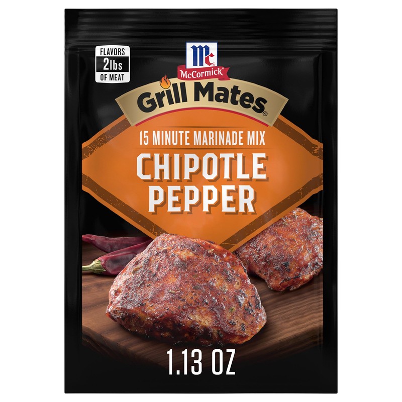 McCormick Grill Mates Chipotle Pepper Marinade Mix, 1.13 oz (Pack