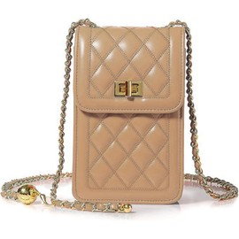 Unimamy Smartphone Pouch, Shoulder Bag, Women's, Cross-body Shaped, Smaller, Girls, Compact, Wallet, Portrait, Braun