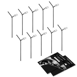 AMZfishing 10x Anti Tangle Boom Metal Spacer Fishing Feeder Accessories Carp Accessories Flow Tube Feeder Fishing Feeder Basket Fishing