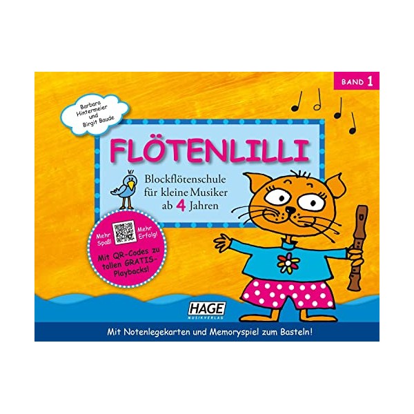 Flötenlilli, Band 1: Blockflötenschule für kleine Musiker ab 4 Jahren